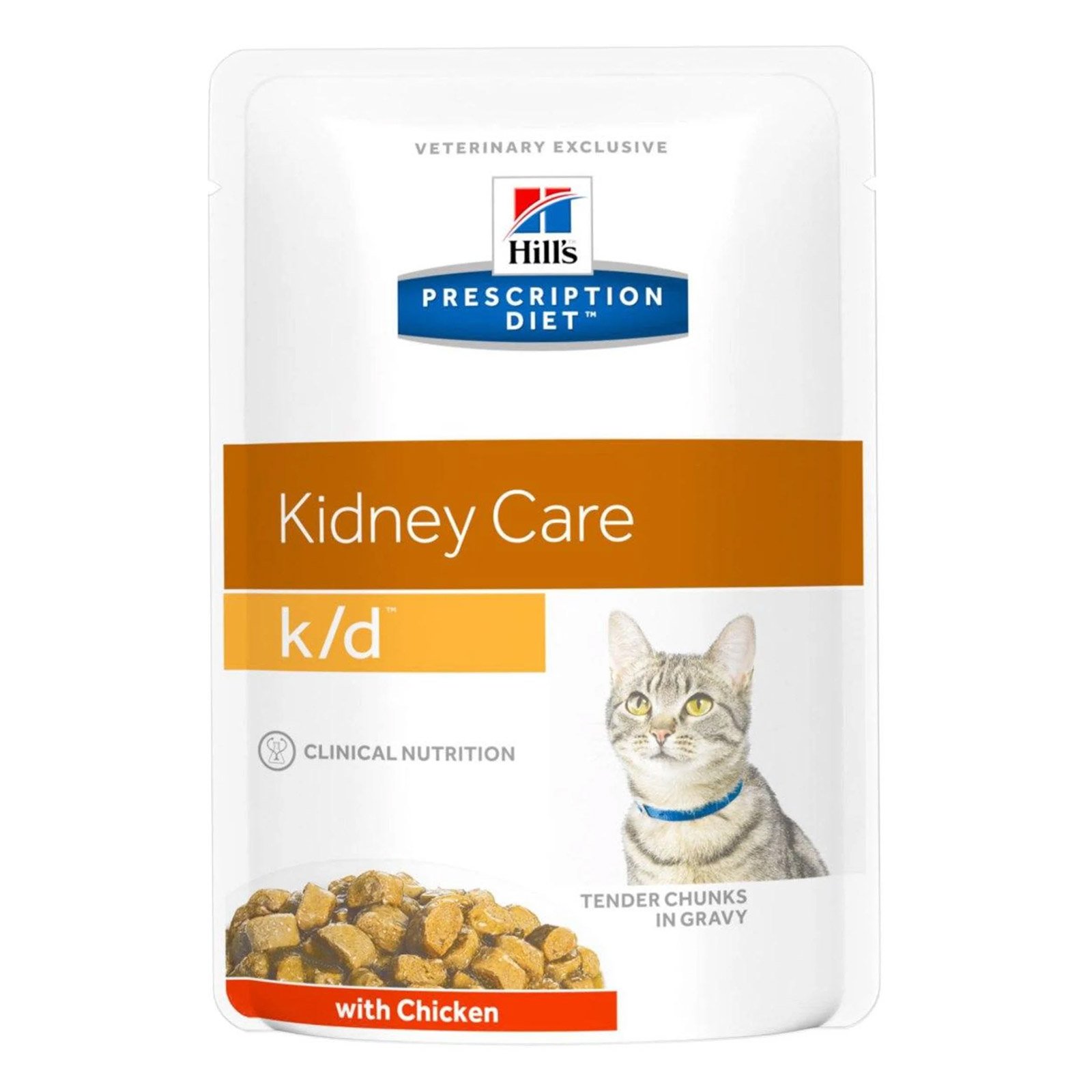 Hill's Prescription Diet k/d Kidney Care Chicken Cat Wet Pouch 85gmX12