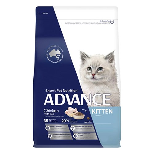 Advance Kitten Growth Dry Cat Food Chicken and Rice 