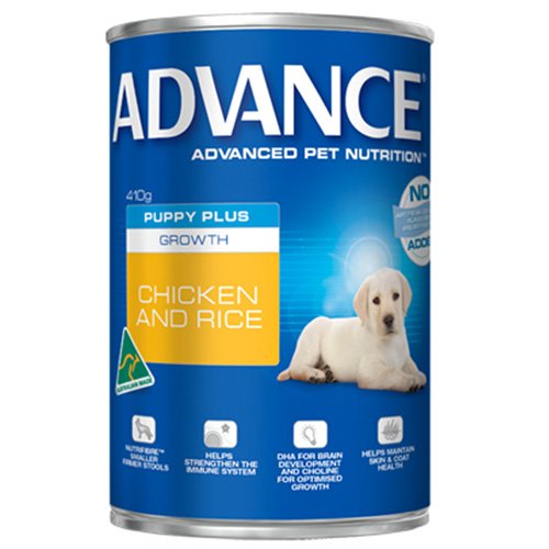 Advance Puppy Plus Growth with Chicken & Rice Cans 410 Gm