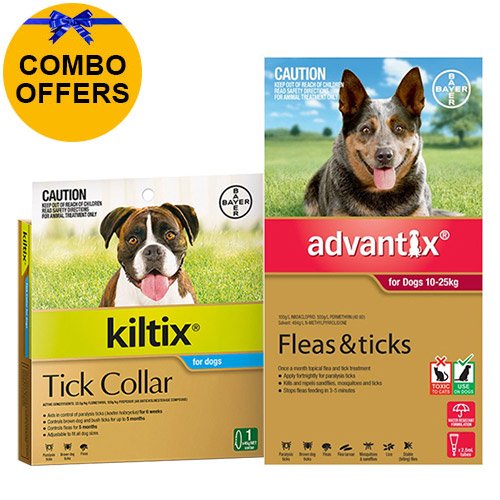 Advantix & Kiltix Combo for Large Dogs 10-25kg (Red)