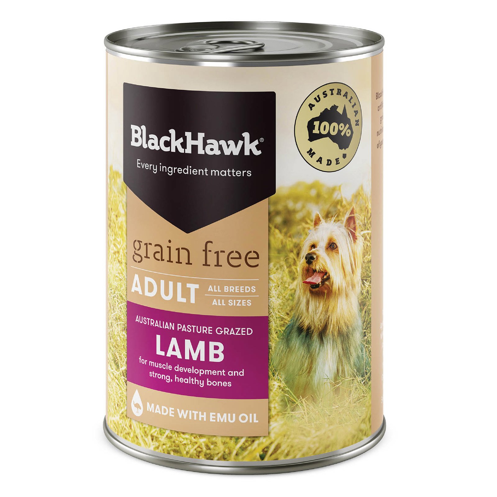 Black Hawk Grain Free Lamb Canned Wet Dog Food  400 gm