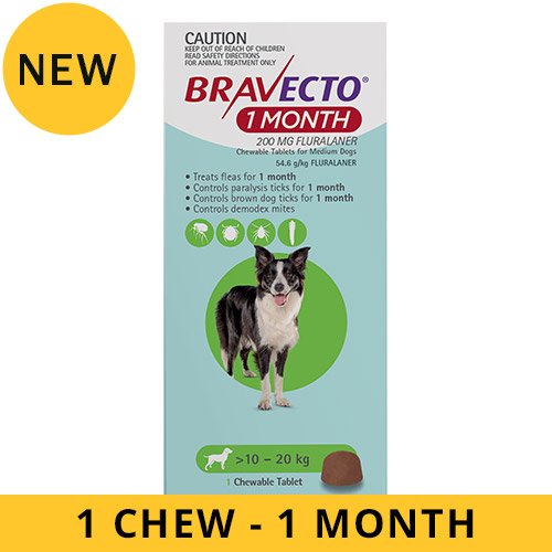 Bravecto 1 Month Chew for Dogs