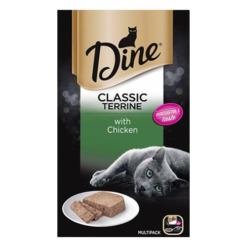 Dine Cat Adult Multipack Classic Terrine Chicken 85g X 7 Cans