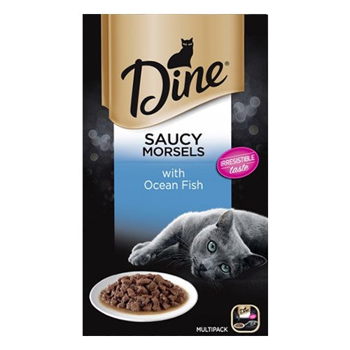 Dine Cat Adult Multipack Saucy Morsels Ocean Fish