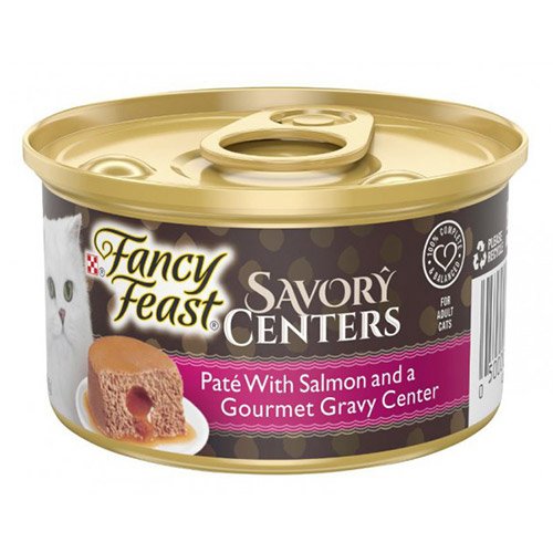 Fancy Feast Cat Adult Savoury Centres Salmon Pate 85g X 24 Cans