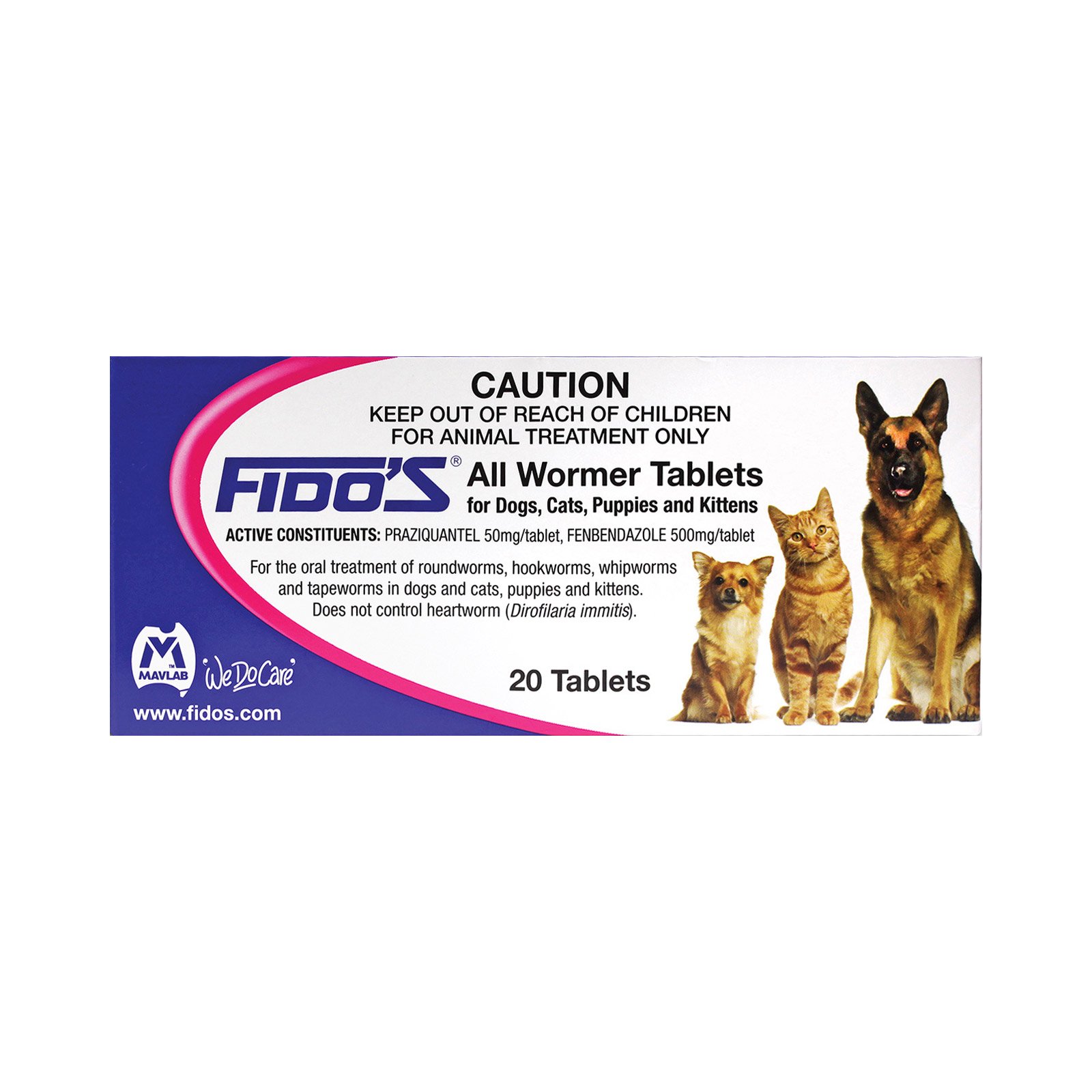 Fido's All Wormer Tablets