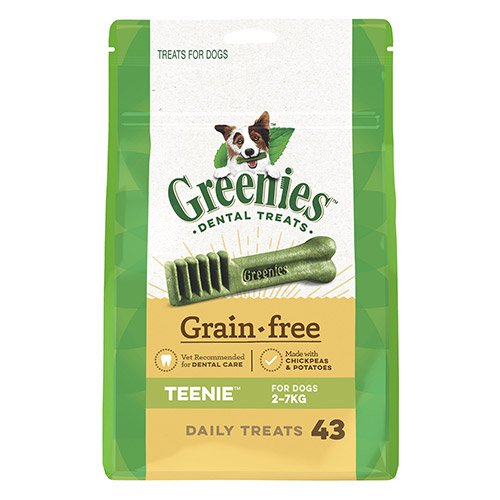 GREENIES Grain Free Teenie Dog Dental Treats 2-7 Kgs