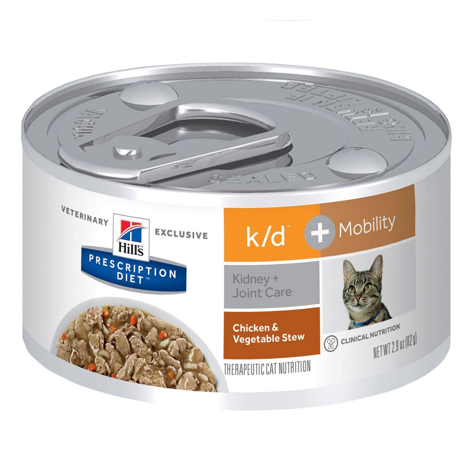 Hill's Prescription Diet k/d + Mobility Chicken & Vegetable Stew Cat Food 82 Gm * 24