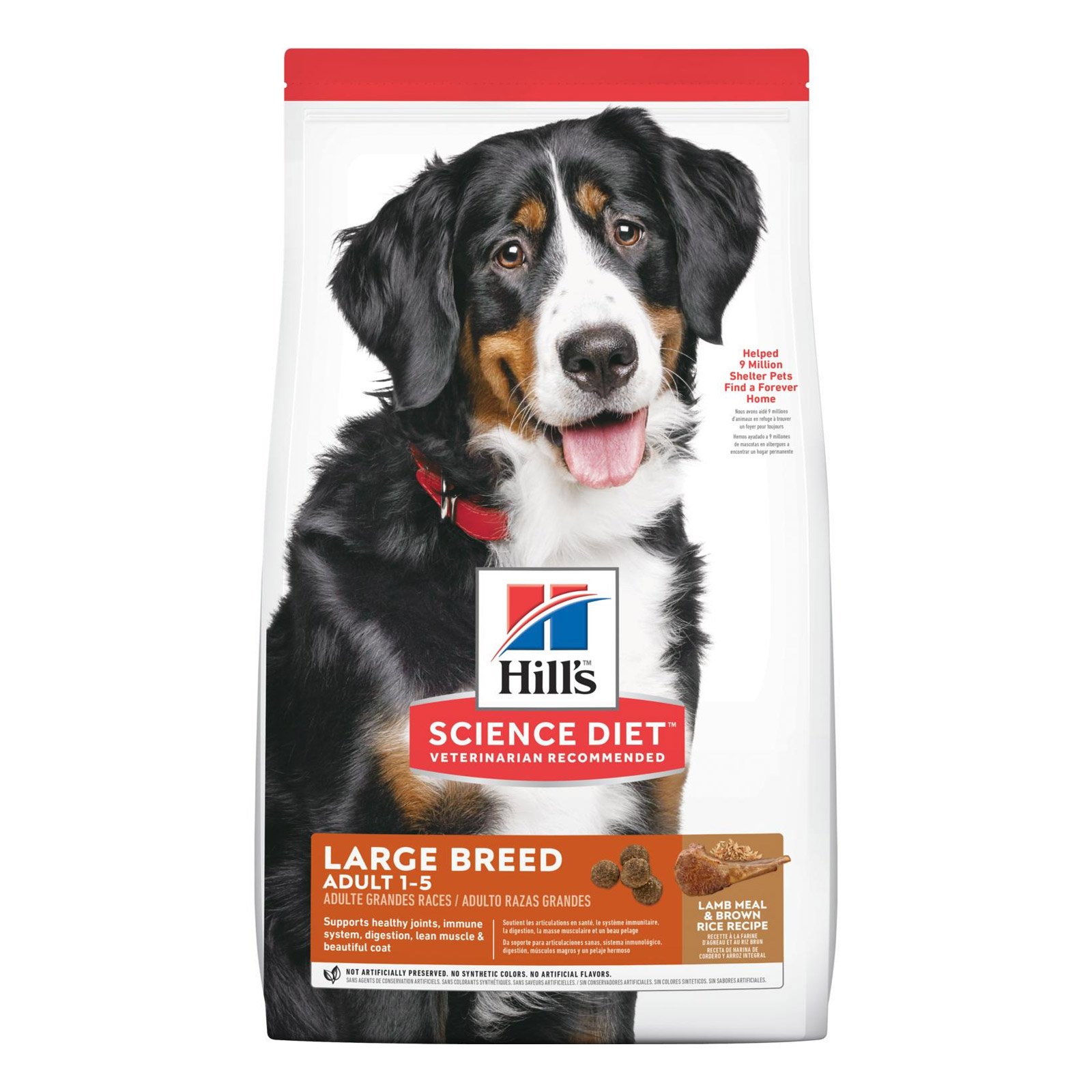 Hill's Science Diet Adult Large Breed Lamb Meal & Brown Rice Dog Food 14.9 Kg