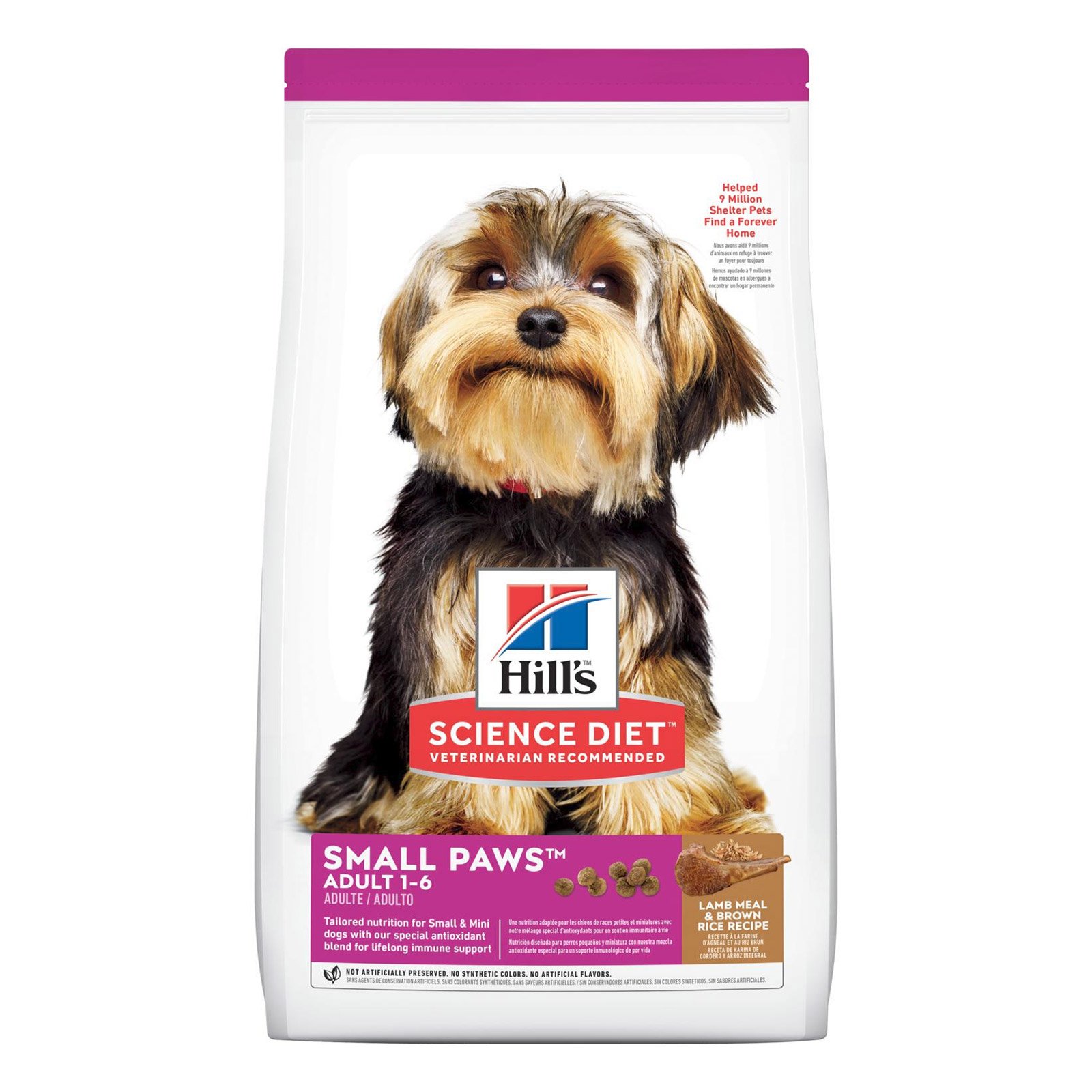 Hill's Science Diet Adult Small Paws Lamb Meal & Brown Rice Recipe Dog Food 2.04 Kg