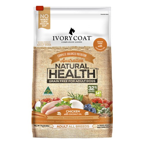 Ivory Coat Dog Adult Grain Free Chicken with Coconut Oil Breeder Bag  