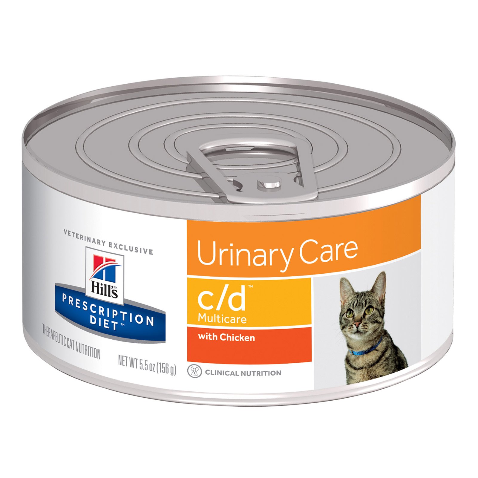 Hill's Prescription Diet c/d Multicare Urinary Care Canned Cat Food 156 Gm Original chicken flavour