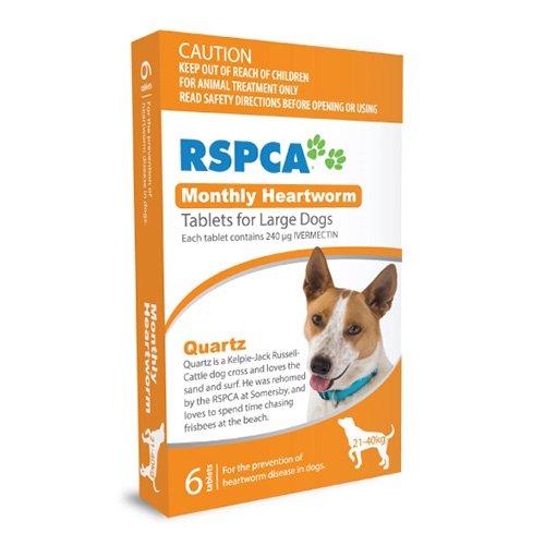 RSPCA Monthly Heartworm Tablets VetSupply