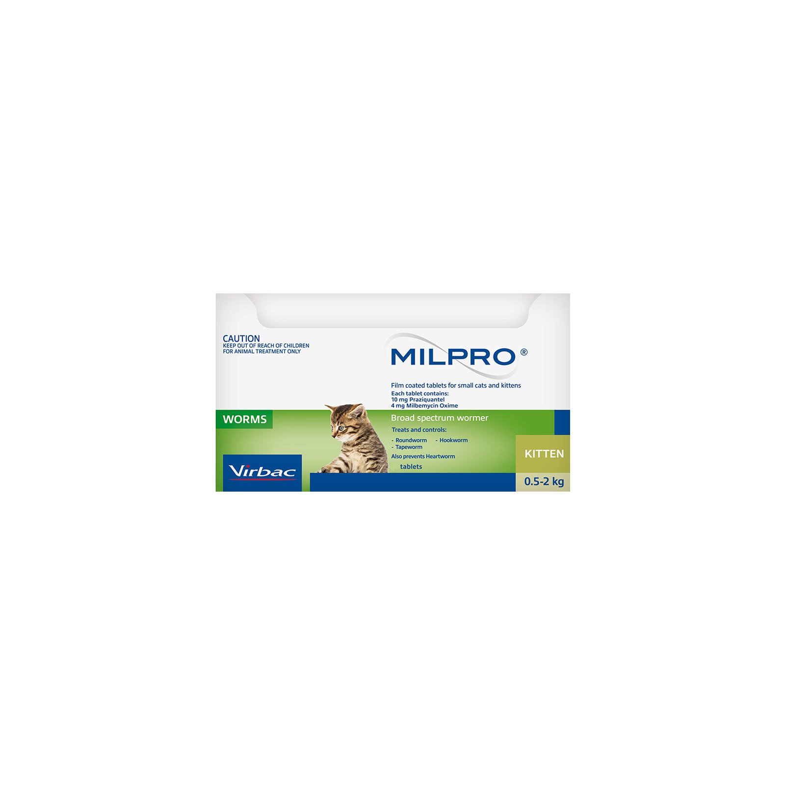 Milpro Allwormer For Cats 0.5 - 2 Kg 24 Tablet