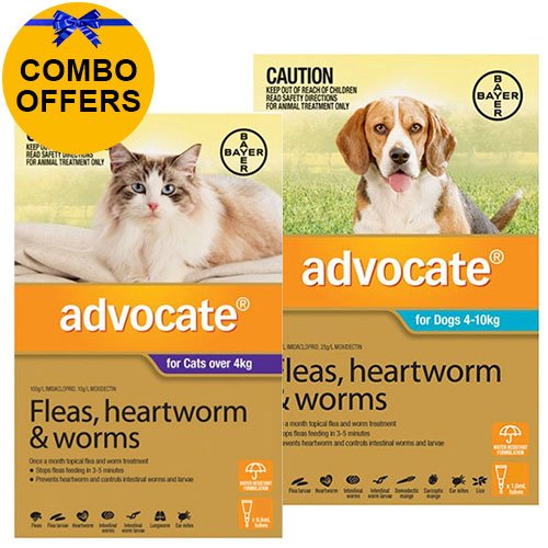 Advocate for Cats Over 4 kg + Advocate for Dogs Combo Pack
