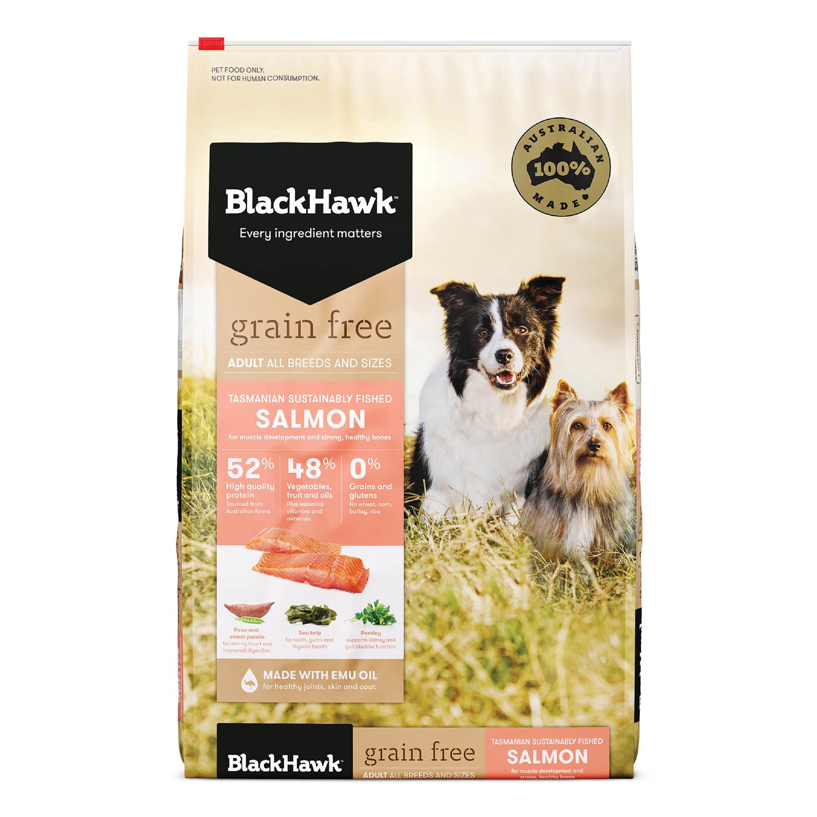 Black Hawk Adult Grain Free Salmon Dry Dog Food