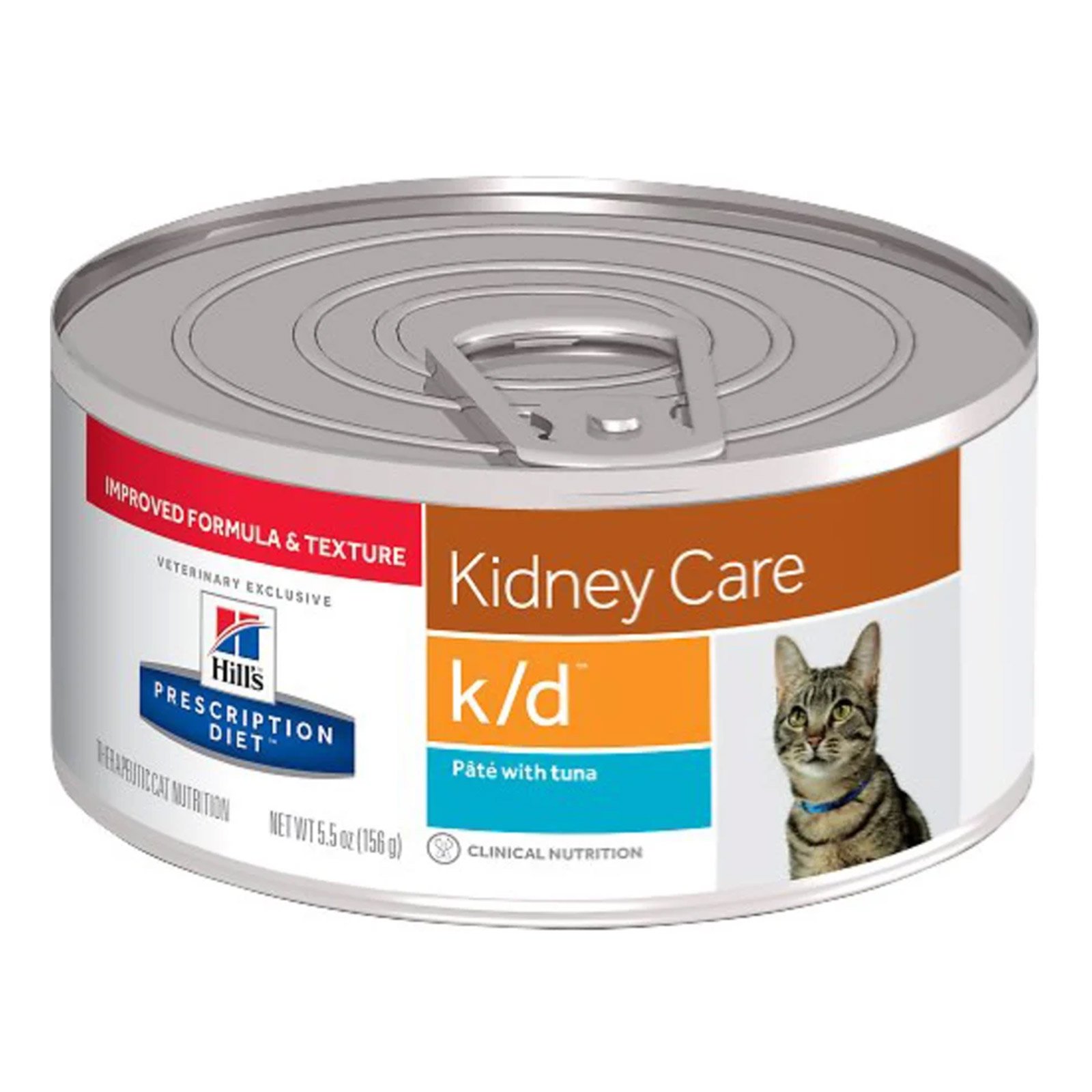 Hill's Prescription Diet K/D Kidney Care With Tuna Canned Cat Food 156 Gm 24 Cans
