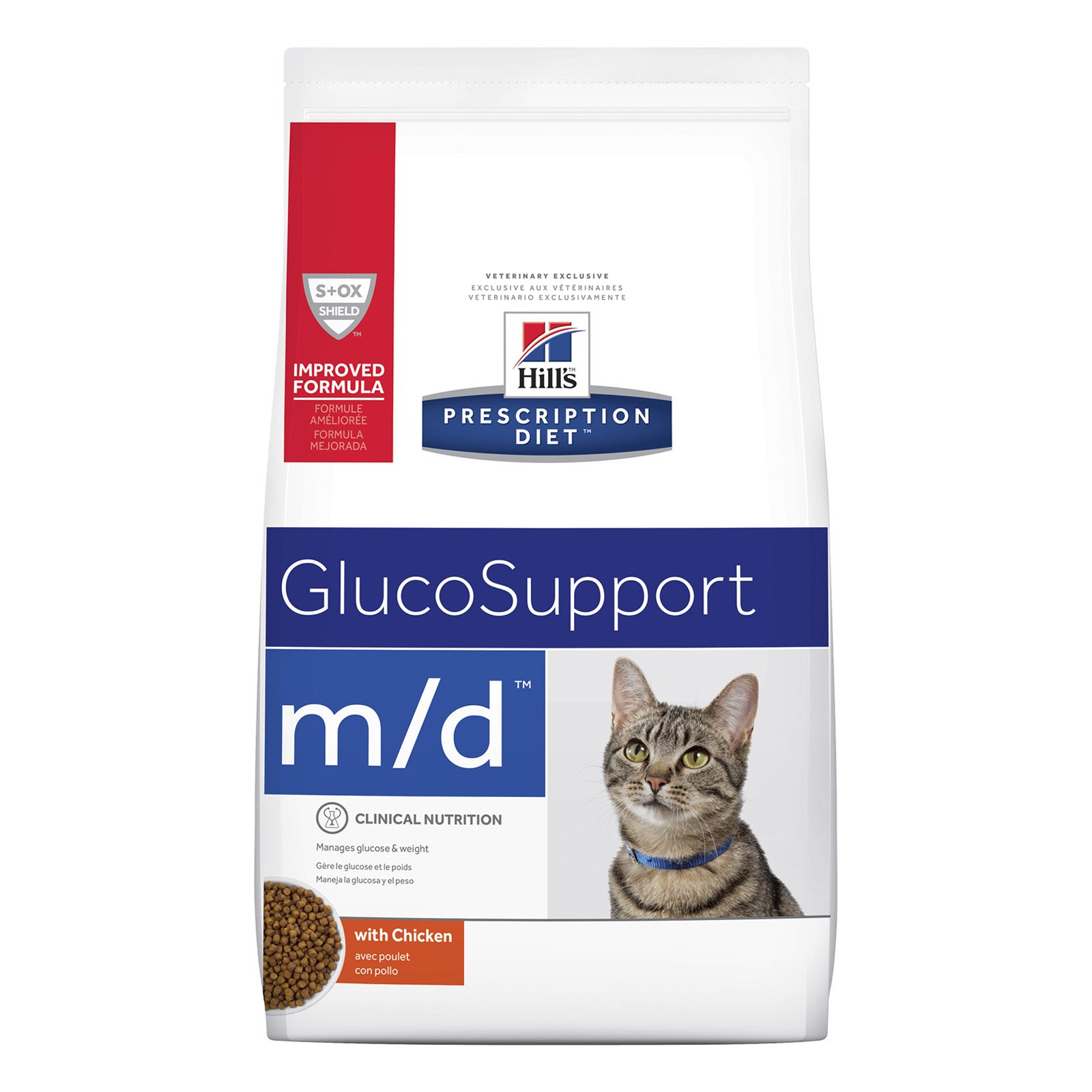 Hill's Prescription Diet m/d Glucose/Weight Management with Chicken Dry Cat Food